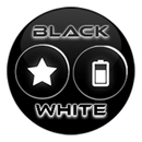 Flat Black and White Icon Pack aplikacja