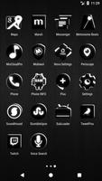 Flat Black and White Icon Pack captura de pantalla 3