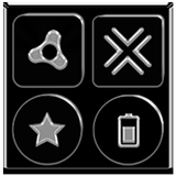 Black Icon Pack アイコン