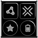 Black Icon Pack aplikacja