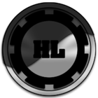 Half Light Black Icon Pack icône