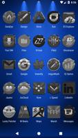 برنامه‌نما Black, Silver & Grey Icon Pack عکس از صفحه