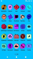 برنامه‌نما Colorful Flat Icon Pack عکس از صفحه