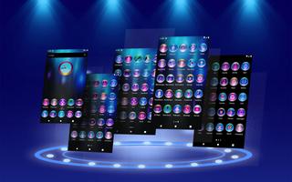 Colorful Pixl Glass Icon Pack Affiche