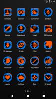 برنامه‌نما Cracked Blue Orange Icon Pack عکس از صفحه