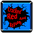 Cracked Red and Blue Icon Pack icône