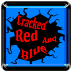 Cracked Red and Blue Icon Pack icon