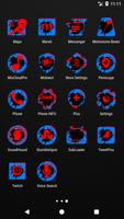 Cracked Red and Blue Icon Pack capture d'écran 3