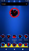 Cracked Red and Blue Icon Pack Affiche