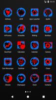 Cracked Red and Blue Icon Pack capture d'écran 1