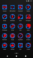 Cracked Red and Blue Icon Pack capture d'écran 2