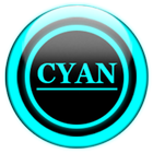 Cyan Glass Orb Icon Pack أيقونة