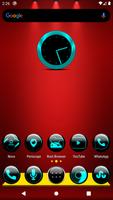 Cyan Glass Orb Icon Pack plakat