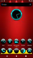 Cyan Glass Orb Icon Pack poster