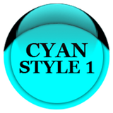 Cyan Icon Pack Style 1 ikon