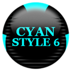Cyan Icon Pack Style 6 ícone