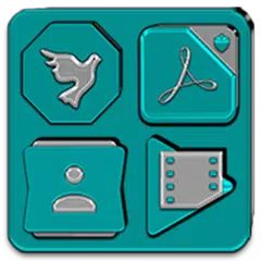 Cyan Icon Pack APK Herunterladen