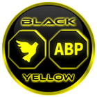 Flat Black and Yellow IconPack আইকন