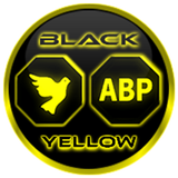 Flat Black and Yellow IconPack icône