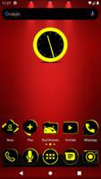 Flat Black and Yellow IconPack Affiche