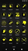 Flat Black and Yellow IconPack capture d'écran 2