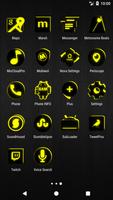 Flat Black and Yellow IconPack 스크린샷 3