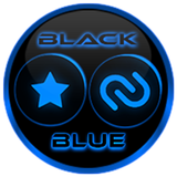Flat Black and Blue Icon Pack иконка