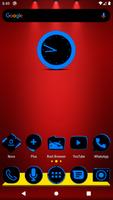 Flat Black and Blue Icon Pack پوسٹر