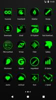 Flat Black and Green IconPack capture d'écran 2