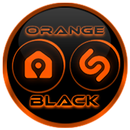 Flat Black and Orange IconPack APK