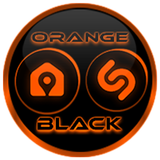 Flat Black and Orange IconPack APK