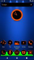 Flat Black and Orange IconPack-poster
