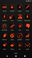 Flat Black and Orange IconPack imagem de tela 2