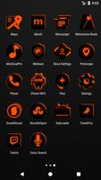 Flat Black and Orange IconPack imagem de tela 3