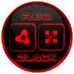 Flat Black and Red Icon Pack