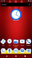 Inverted White Blue Icon Pack Affiche