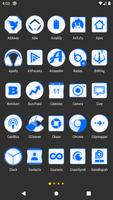 Inverted White Blue Icon Pack تصوير الشاشة 1