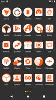 Inverted White Orange IconPack screenshot 1