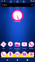 Inverted White Pink Icon Pack Affiche