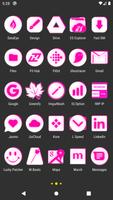 Inverted White Pink Icon Pack capture d'écran 2