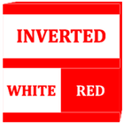 Inverted White Red Icon Pack Zeichen