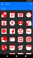 Inverted White Red Icon Pack imagem de tela 3