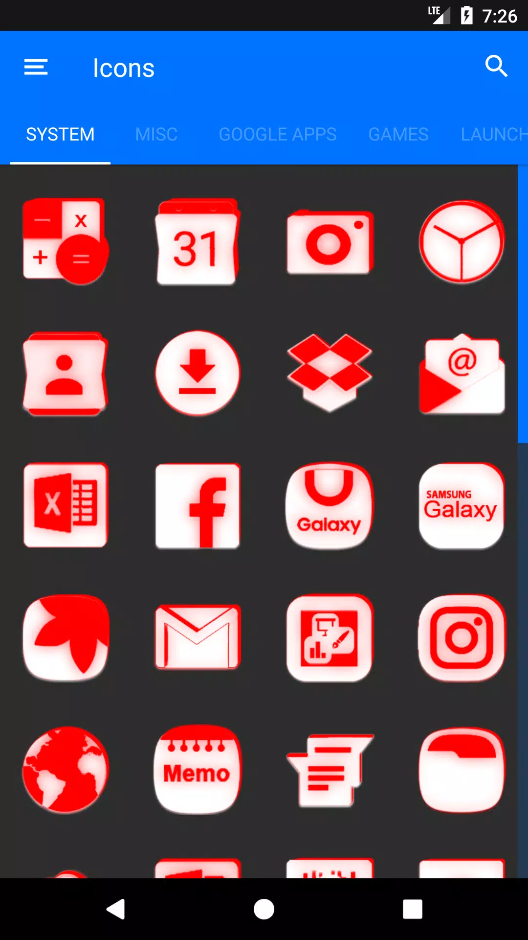 Inverted White Red Icon Pack Apk For Android Download
