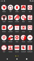 Inverted White Red Icon Pack स्क्रीनशॉट 1