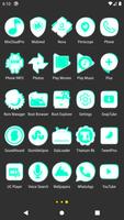 Inverted White Teal Icon Pack скриншот 3