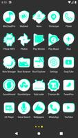 Inverted White Teal Icon Pack ภาพหน้าจอ 3