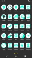Inverted White Teal Icon Pack скриншот 1
