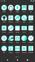 برنامه‌نما Inverted White Teal Icon Pack عکس از صفحه