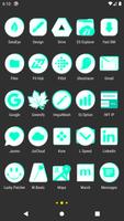 Inverted White Teal Icon Pack imagem de tela 2