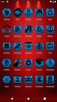 Light Blue and Black Icon Pack capture d'écran 2